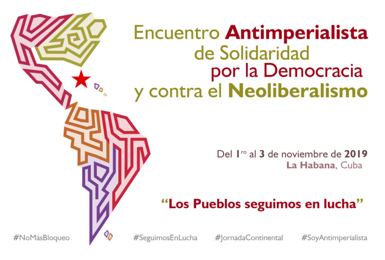 CSA en el Encuentro Antimperialista de Solidaridad por la Democracia y contra el Neoliberalismo en La Habana, Cuba