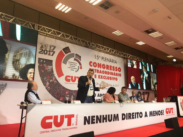 15ª Plenaria Congreso Extraordinario de la CUT Brasil lanza Jornada Continental por la Democracia y contra el Neoliberalismo