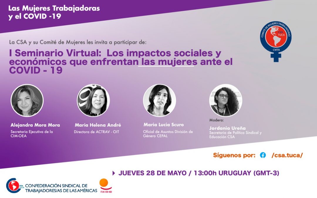 I Seminario Virtual: Los impactos sociales y económicos que enfrentan las mujeres ante el COVID-19