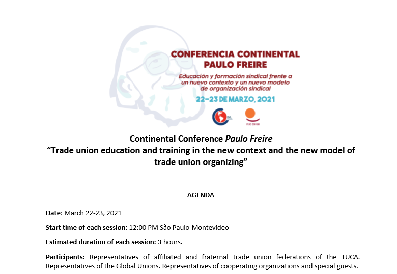 Continental Conference Paulo Freire´s Program – English