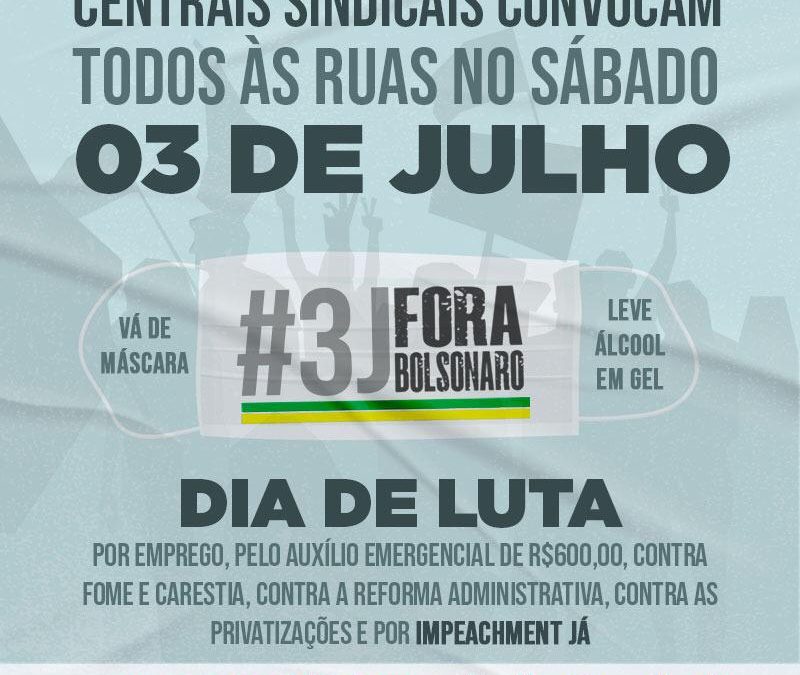 Brasil: Centrales Sindicales convocan movilizaciones por el #ForaBolsonaro este sábado