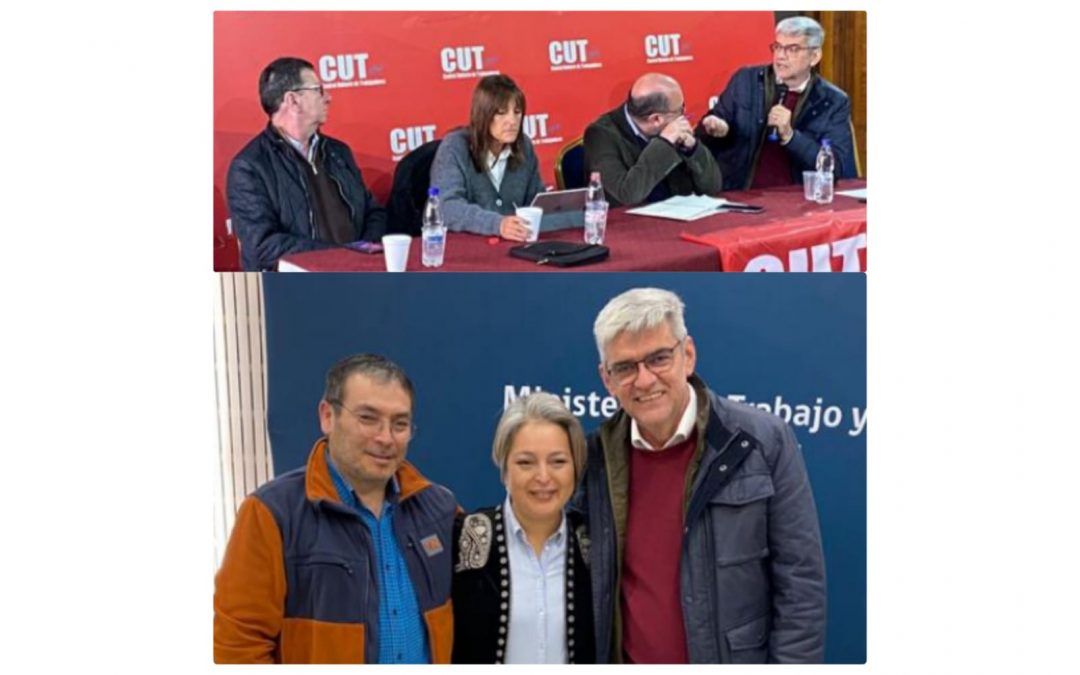 «Desde la CSA, decimos Sí por el Apruebo», dijo Rafael Freire, en el cierre del Seminario Internacional de la CUT Chile