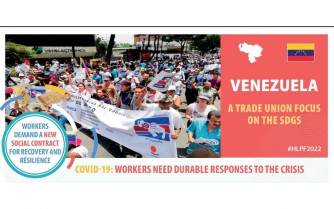 Foco sindical en los Objetivos de Desarrollo Sostenible (ODS) – Venezuela