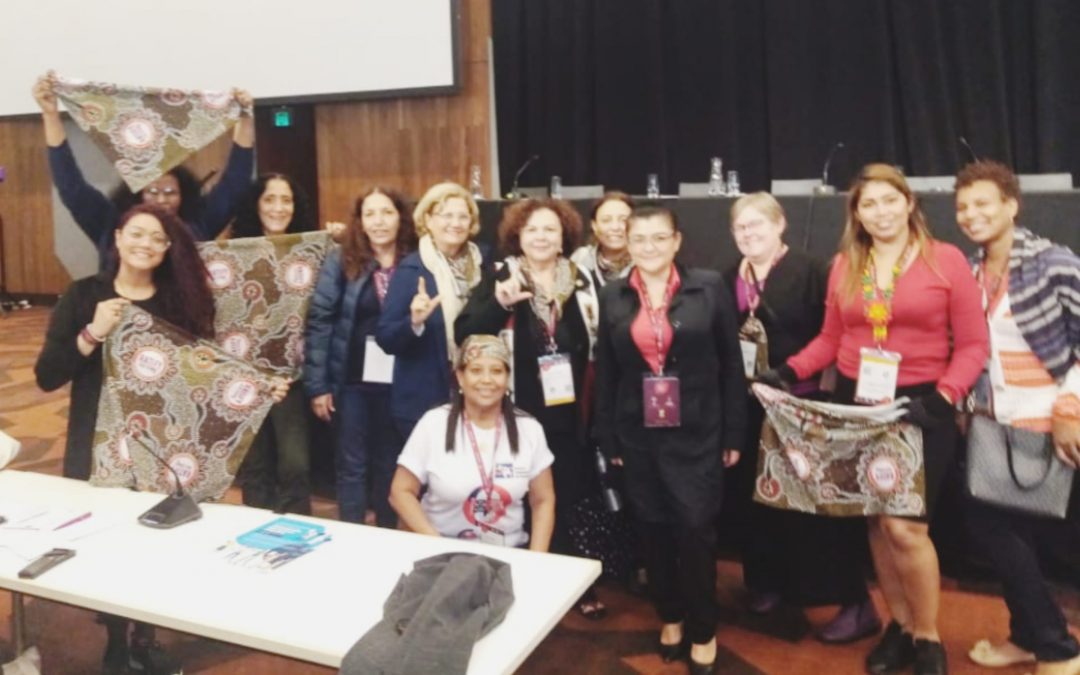 Mujeres sindicalistas de todos los continentes piden la ratificación del C190 en la 4ª Conferencia Mundial de Mujeres de la CSI