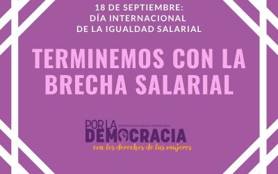 18 de septiembre: Día Internacional de la Igualdad Salarial