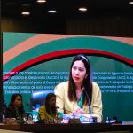 Secretaria de Políticas Sociales de la CSA, Nallely Dominguez, participa de evento en Brasilia para conmemorar los 10 años de compromiso regional para la erradicación del Trabajo Infantil