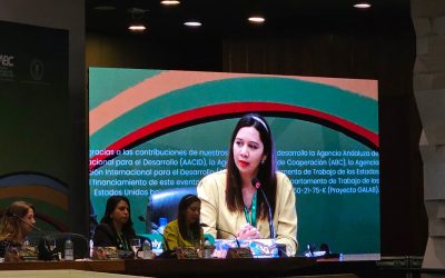 Secretaria de Políticas Sociales de la CSA, Nallely Dominguez, participa de evento en Brasilia para conmemorar los 10 años de compromiso regional para la erradicación del Trabajo Infantil